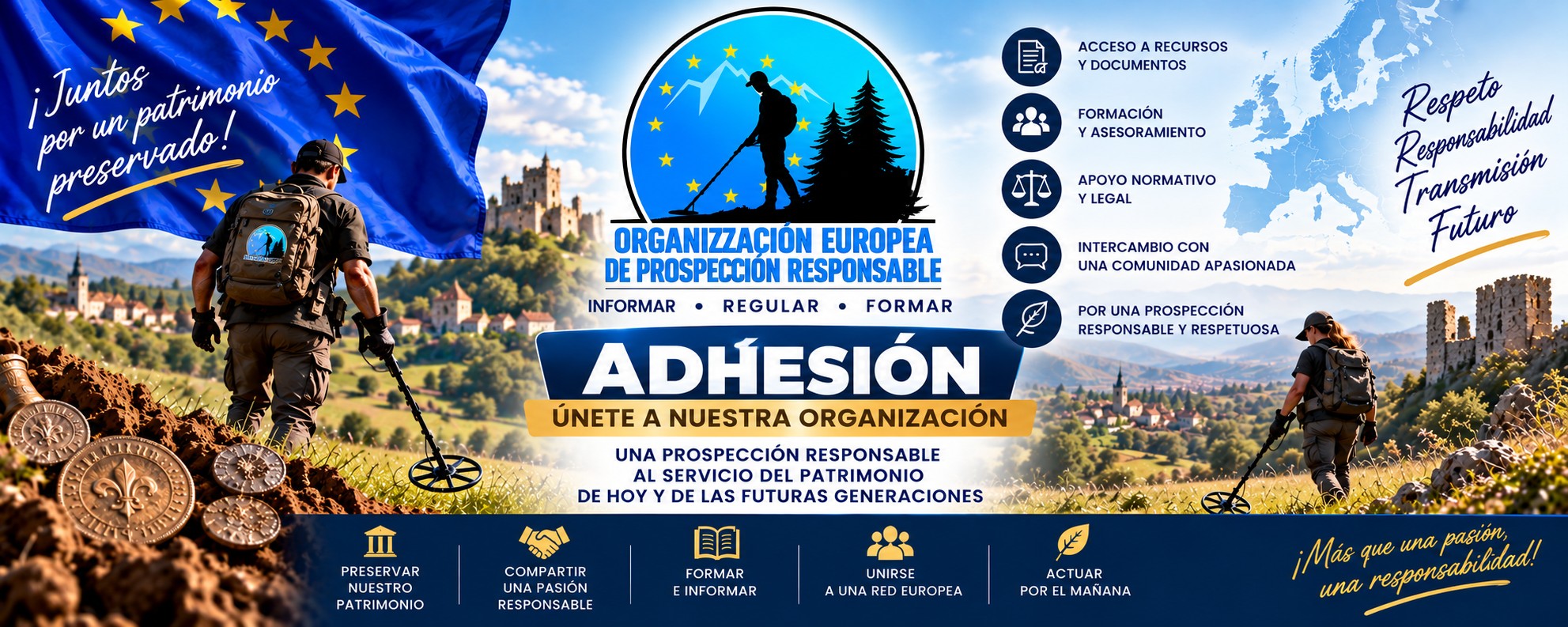 Adhesión a la Organización Europea de Prospección Responsable — 15€ de por vida