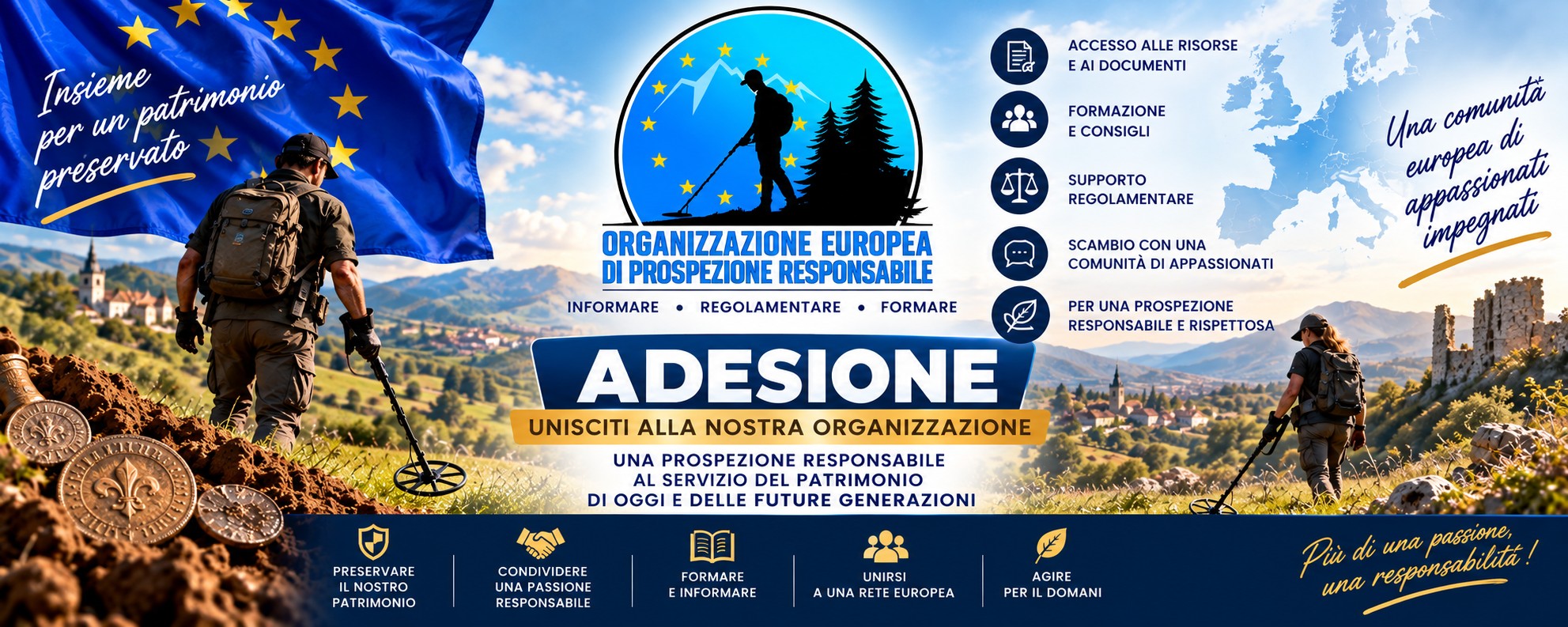 Adesione all'Organizzazione Europea di Prospezione Responsabile — 15€ a vita