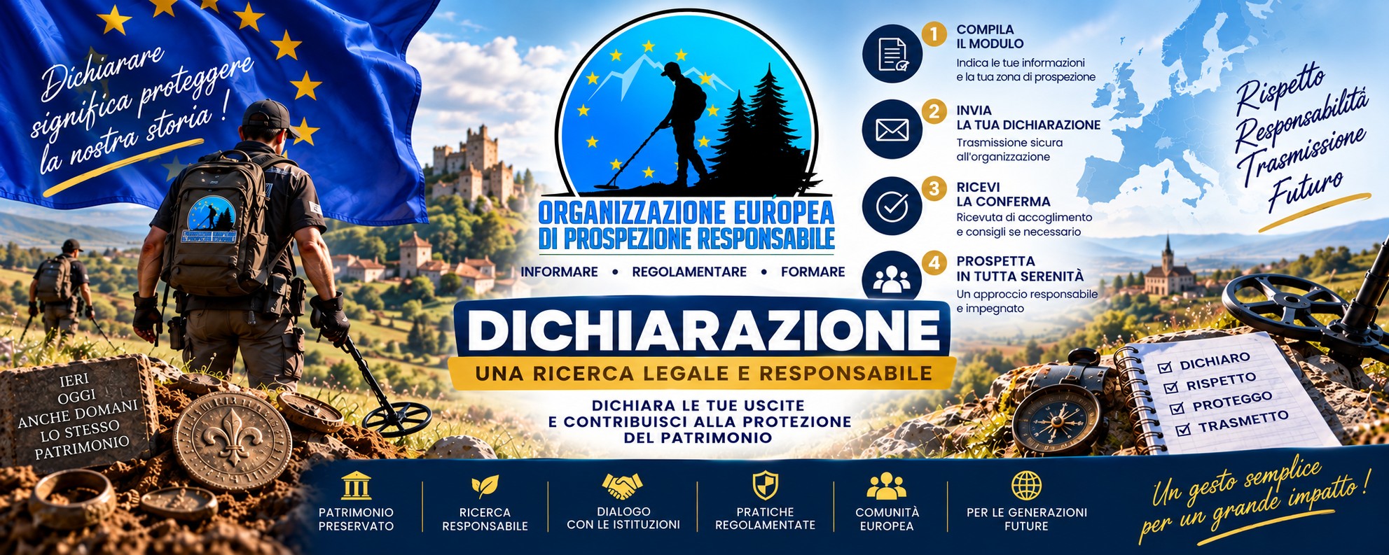 Dichiarazione — una detezione legale e responsabile, OEPR