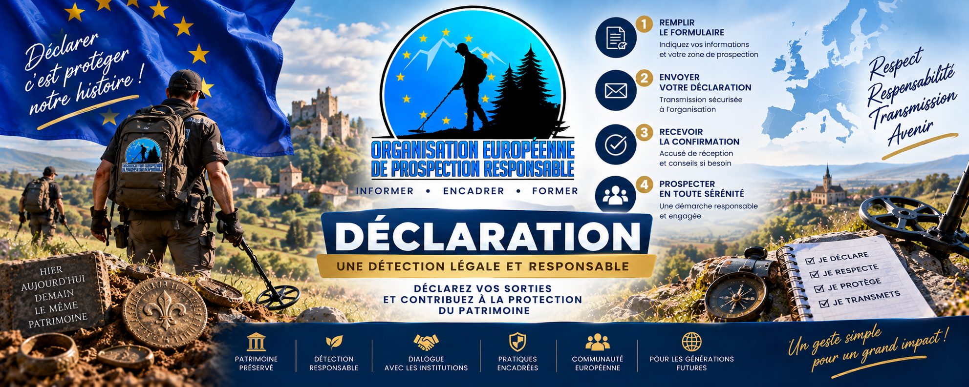 Déclaration — une détection légale et responsable, OEPR