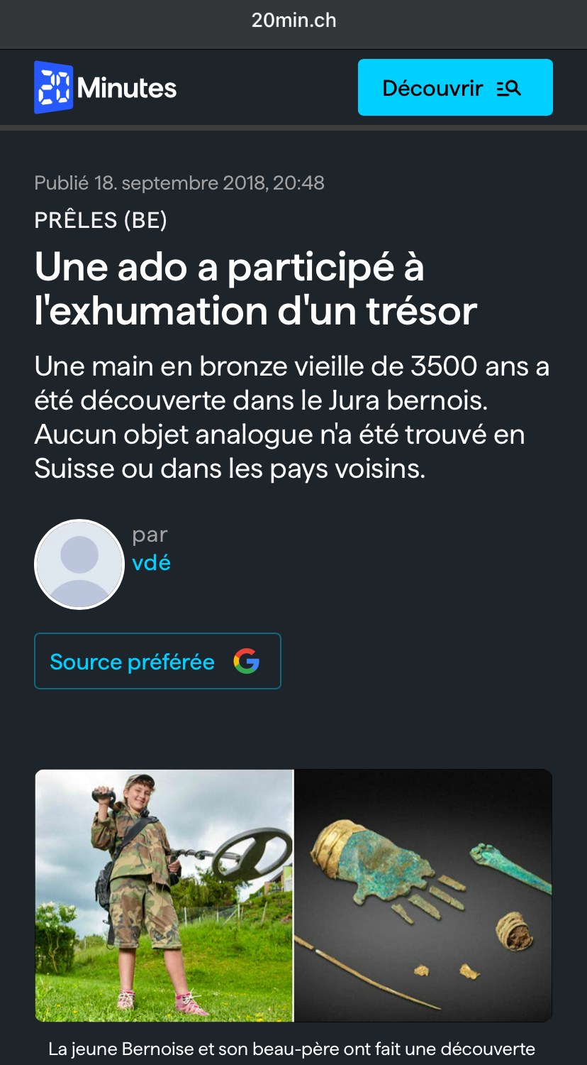 La détection de métaux responsable relayée dans la presse généraliste.